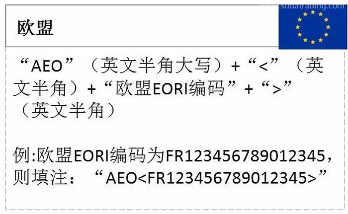 AEO编码填制规范看仔细